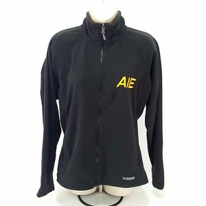 REI Fleece Jacket Womens Coat Black Large Soft Shell 'ZIP IN' Zip Up Branded - Picture 1 of 6