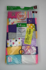 Girl's Wonder Nation Super Soft, Tag-Free Brief Underwear 14-Pk Multicolor 6