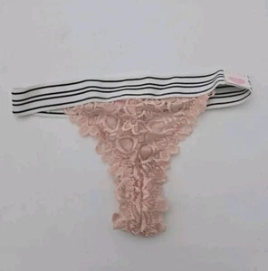 True By Rue21  Thong Size M / Medium NWT Cotton PINK  - Picture 1 of 4