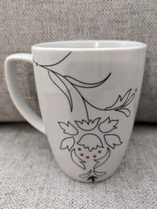 CORELLE Coordinates ROYAL LINES Porcelain Coffee Mugs Cup Red/Black Replacement - Picture 1 of 6