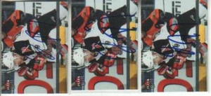 (3) Derek Roy Autografiado 04-05 Fleer Ultra Tarjetas Sable - Imagen 1 de 1