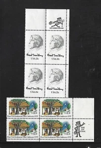 US SCOTT # 1725 & 1731 TWO MR ZIP BLOCKS OF 4 MNH TAKE A LQQK ! - Picture 1 of 1