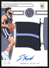 2022-23 Panini National Treasures #112 David Roddy RC Jersey Auto /99