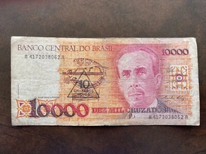 Billet de banque banknote money BRESIL BRASIL BRAZIL 10000 CRUZEIROS 1989 062 - Picture 1 of 1