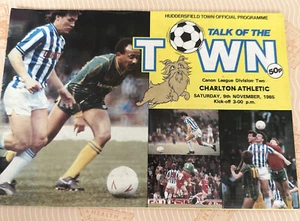 1985 Huddersfield v Charlton Athletic Soccer/football Programme - Picture 1 of 3
