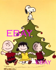 Charlie Brown Weihnachten Animation Foto ATEMBERAUBEND groß! 16x20 Peanuts TV Klassiker - Bild 1 von 1