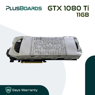 Gigabyte GTX 1080 Ti Gaming OC 11GB White Video Graphics Card GPU No Bracket - Image 1 of 4