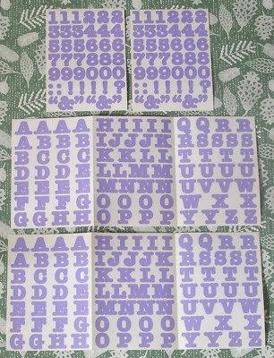 Pegatinas Creative Memories ABC/123 estilo audaz alfabeto y número - púrpura Foto 1 de 2