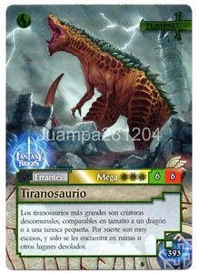 TIRANOSAURIO #393 CROMO FANTASY RIDERS 2 LA INVASION DE LOS GIGANTES 2019 PANINI - Photo 1/2