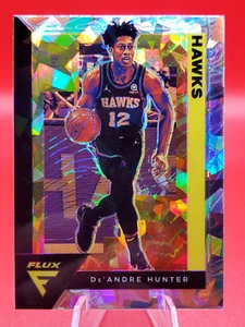De'Andre Hunter Atlanta Hawks 2020-21 Flux Silver Cracked Ice Parallel - Picture 1 of 1