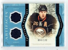 11-12 UD Artifacts Treasured Swatches  Thomas Vanek  /135  Dual Jerseys