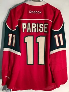 Maglietta Reebok Premier NHL Minnesota Wild Zack Parise rossa taglia M - Foto 1 di 1