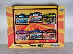 2005 Matchbox Superfast Collector Tin 6 Car Ford Chevy Camaro Sealed Die Cast - Picture 1 of 2