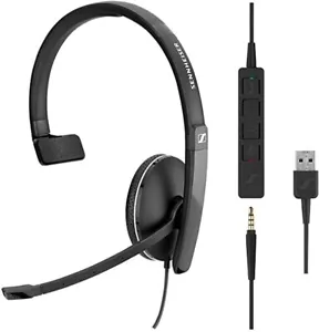 EPOS Sennheiser ADAPT SC 135 USB Mono Computer Headset with 3.5mm Plug 1000914 - Picture 1 of 3