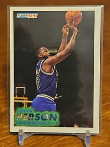 1993-94 Fleer Minnesota Timberwolves Basketball Card #125 Chuck Person - Picture 1 of 2