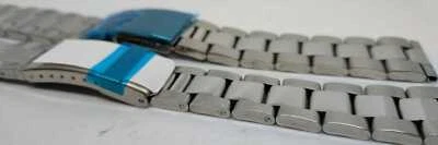 CINTURINO ACCIAIO MASSICCIO OYSTER DRITTO E CURVO 18-20-22mm SATINATO/LUCIDO