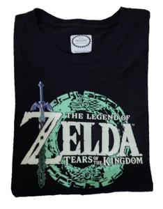 Official Nintendo Youth Zelda Short Sleeve Black T-shirt - Picture 1 of 4