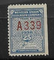 Western Union Telegraph Company1938 Stamp - Image 1 of 1