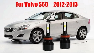 LED For Volvo S60 2012-2013 Headlight Kit H11 6000K White CREE Bulbs Low Beam - Picture 1 of 10