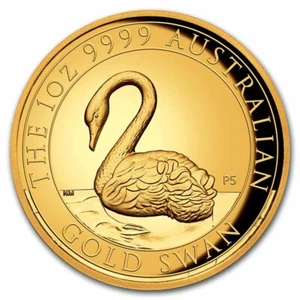2021 Australia 1 oz Gold Swan Proof (HR, w/Box & COA) - Picture 1 of 7