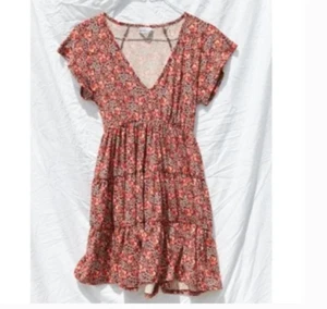 Mini abito UO Julia Ruffle Hippie Art Chic Glam Party carino ragazza di classe - Foto 1 di 4