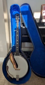 Hohner Banjo 5 String Vintage Bluegrass Folk Banjo w/ Case - Picture 1 of 14