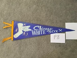 Vintage 1950’s Chicago White Sox Baseball Pennant Full Size with Tassels NOS - Picture 1 of 6