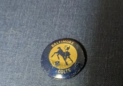 Baltimore Colts 1970s 3/4" Football Button Vintage - Image 1 of 2