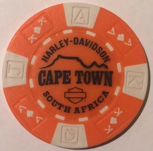 CAPE and MALTA Harley Davidson (ORANGE & WHITE) - Picture 1 of 2