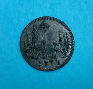 1773 German States Frankfurt Coin ~ One Kreuzer ~ With Great Detail - Picture 1 of 7