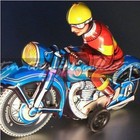 TCO TIPPCO/WAGNER MOTORRAD LITHOGRAPHIERT UNBESPIELTER ZUSTAND BLAU + BOX (SBM)