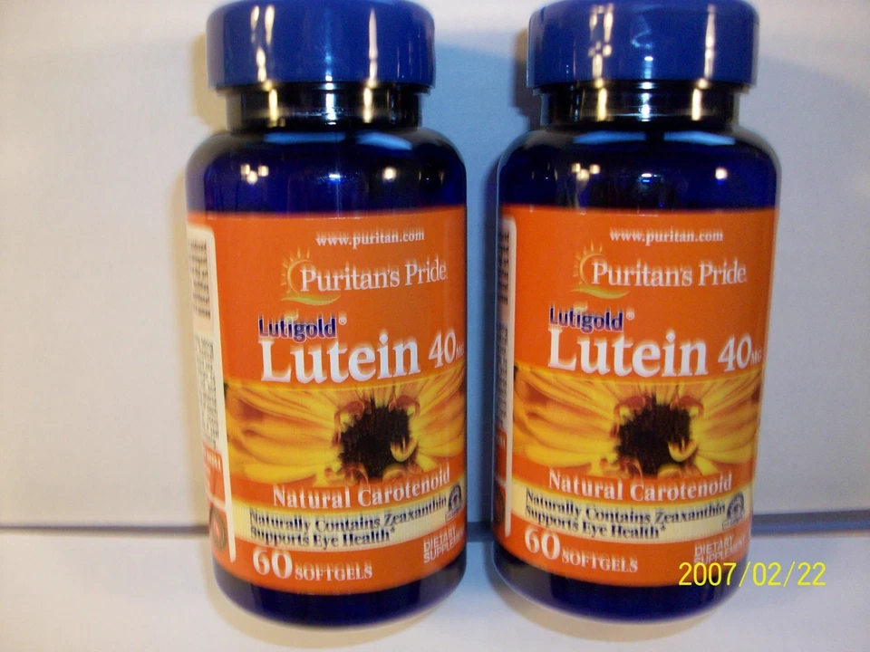 Luteína 40 mg 60 cápsulas blandas (2 Btls) apoya la salud ocular Foto 1 de 1