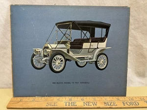 Stampa vintage in cartone del 1909 Buick modello 10 giocattolo Tonneau auto veicolo - Foto 1 di 5