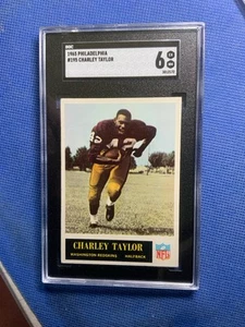 1965 Philadelphia #195 Charley Taylor SGC 6 EX-Mint RC Rookie Redskins - Picture 1 of 2