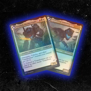 FOIL - Grimlock, Dinobot Leader - Custom MTG Card - High-Quality - Picture 1 of 4