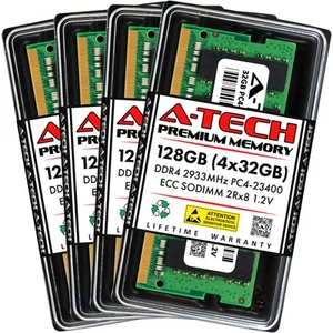 128GB 4x 32GB PC4-2933 ECC SODIMM Lenovo ThinkPad T15g Gen 1 Memory RAM - Picture 1 of 4