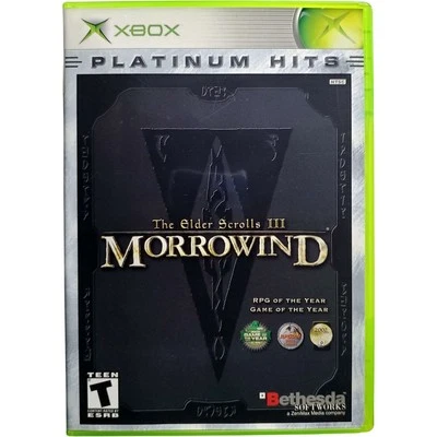 Elder Scrolls III Morrowind Platinum Hits - Microsoft Xbox 3 Pristine Authentic - Image 1 of 4