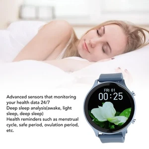 Frauen Smart .28in HD Touchscreen BT Talking Sports Sleep Monitoring S FO - Zdjęcie 1 z 24