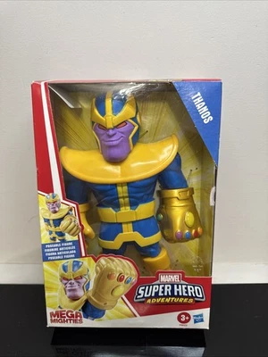Juguete Hasbro Marvel Super Hero Adventures Mega Mighties Thanos 10" Foto 1 de 4
