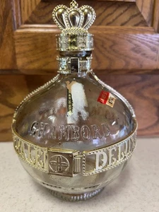 Botella de licor Chambord vintage vacía Royale Deluxe botella corona tapa 750 ml vidrio - Imagen 1 de 10