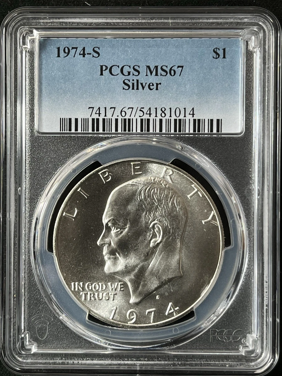 MS 67 Graded 1974 Eisenhower Dollars (1971-1978) for sale | eBay