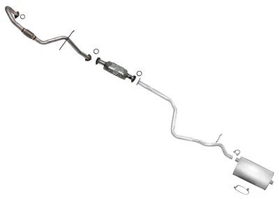 Sistema de escape completo + convertidor catalítico para Sunfire Cavalier 97-98 2,2 L Foto 1 de 4