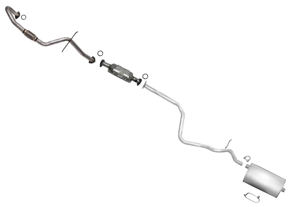 Sistema de escape completo + convertidor catalítico para Sunfire Cavalier 97-98 2,2 L Foto 1 de 4