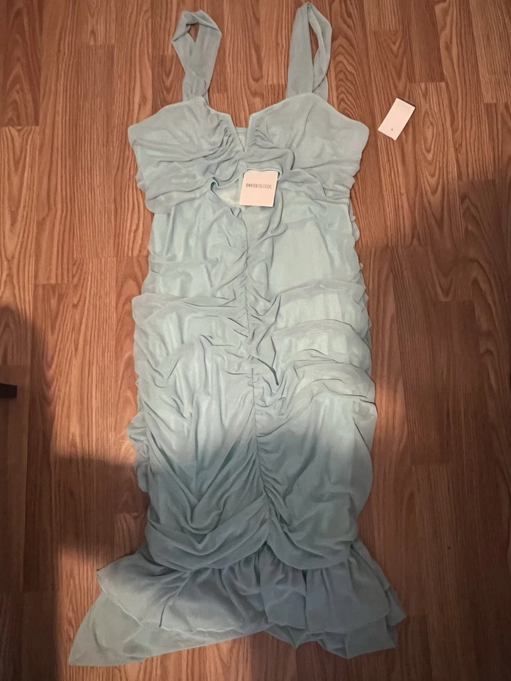 Vestido Largo Decode Azul Talla 3XL Foto 1 de 3