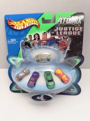 Paquete de 5 micro coches Hot Wheels Atomix DC Justice League MOSC Foto 1 de 2