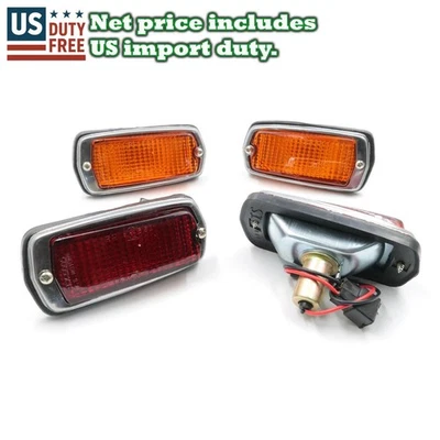 JUEGO DE LÁMPARAS MARCADORAS LATERALES APTAS PARA NISSAN DATSUN 510 S30 120Y B210 FAIRLADY 240Z 260Z 280Z Foto 1 de 4