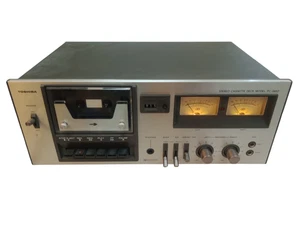 Toshiba PC-2460 Dolby System Stereo Cassette Recorder/Player Deck As-Is 4 Parts - Picture 1 of 6