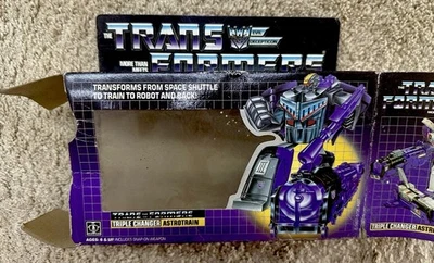 Transformers Original 1985 Triple Changer Astrotrain Box Only - Image 1 of 4