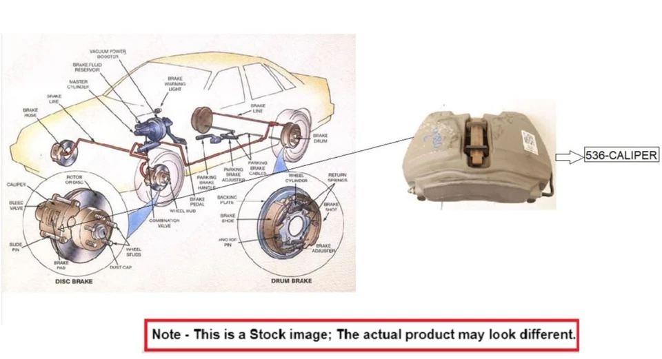 LEFT REAR CALIPER 2005-2013 CHEVROLET CORVETTE - Image 1 of 4