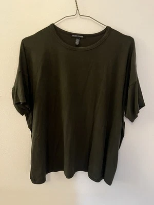 Camiseta para mujer Eileen Fisher verde talla XS Foto 1 de 3